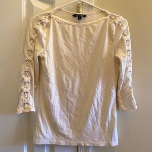 Cream Ralph Lauren top, size S